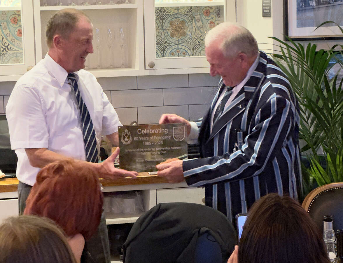 A shiny new plaque for the bar